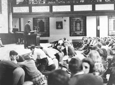 The February 1970 revival gathering at Asbury University of Wilmore, Kentucky.