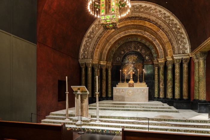 The Tiffany Chapel at the Charles Hosmer Morse Museum of American Art in Winter Park, Florida.