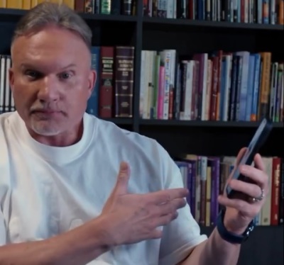 Redemption Church Pastor Ron Carpenter Jr. previews a mobile app that offers AI-led spiritual counseling.