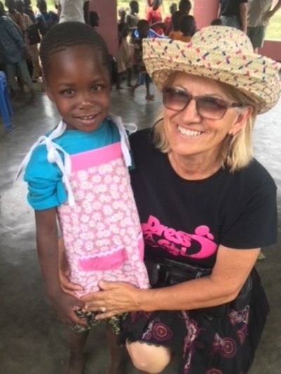 Rachel Eggum Cinader, founder and president of Hope 4 Women International who launched the “Dress a Girl Around the World” program.