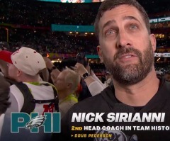 ‘Thank you, Jesus’: Eagles coach praises God for blessing his team after Super Bowl victory