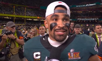 Philadelphia Eagles QB Jalen Hurts praises God after dominating Super Bowl win over Chiefs